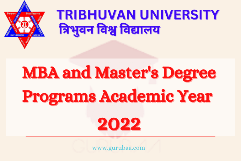 Tribhuvan University MBA and Master's Programs 2022