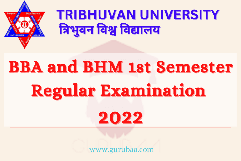Tribhuvan University 2022 BBA BHM Exam Announcement