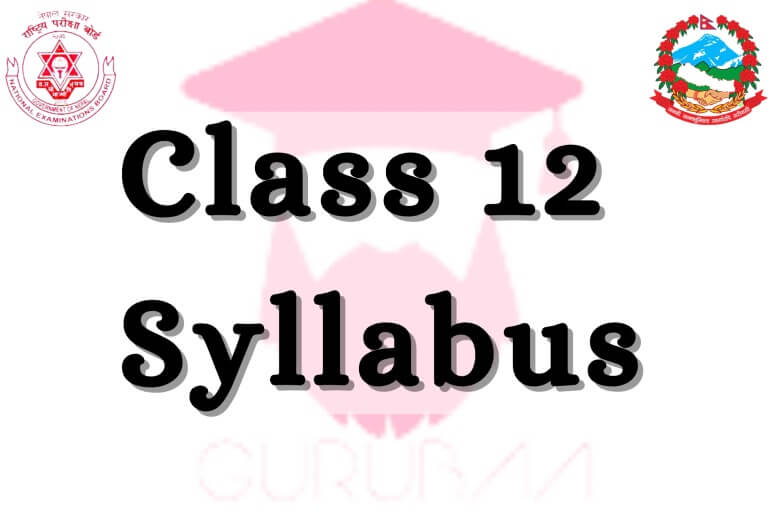 Class 12 Syllabus Cover Image with Emblems