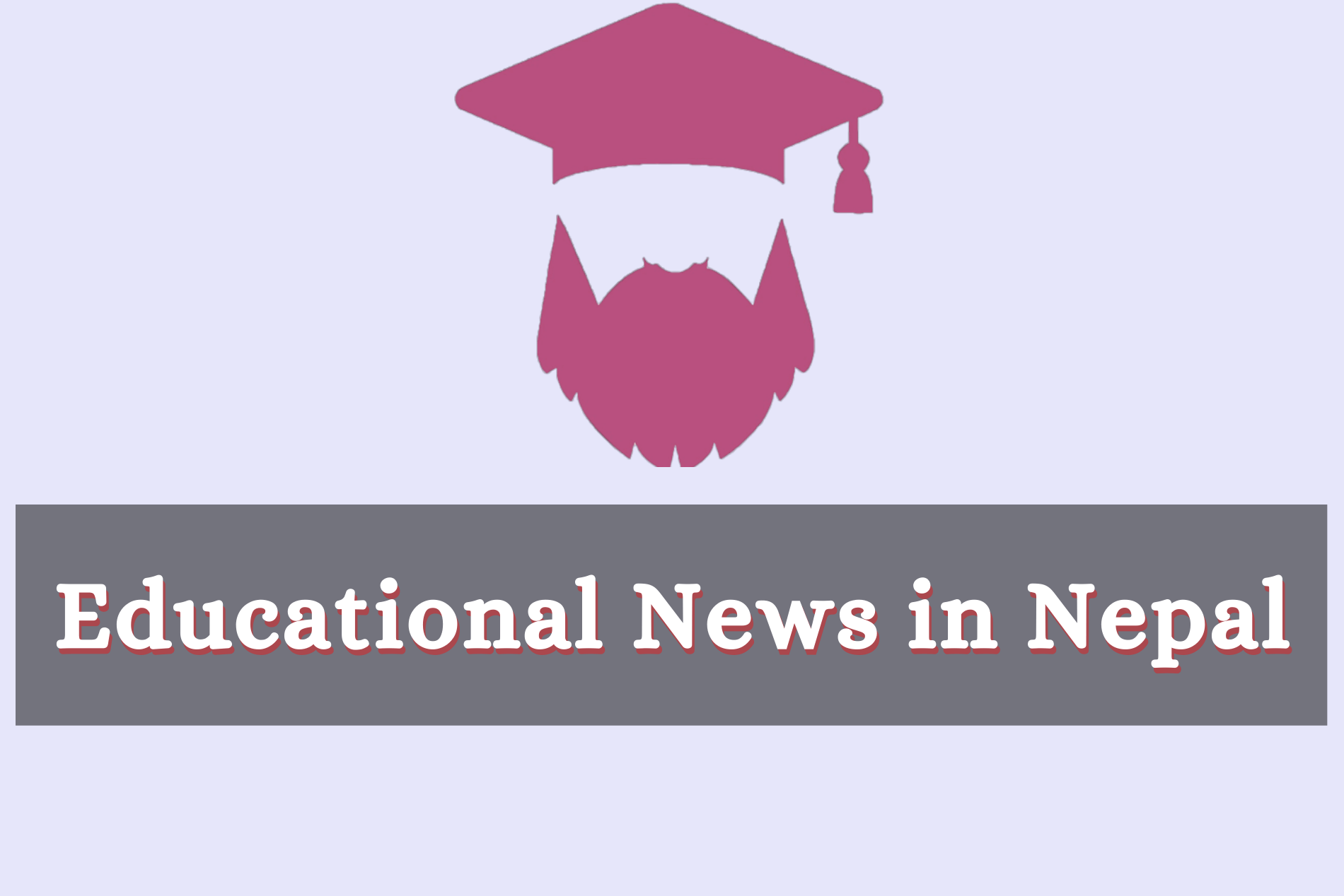 Educational news in Nepal (1) Educational News in Nepal logo with cap and beard graphic.