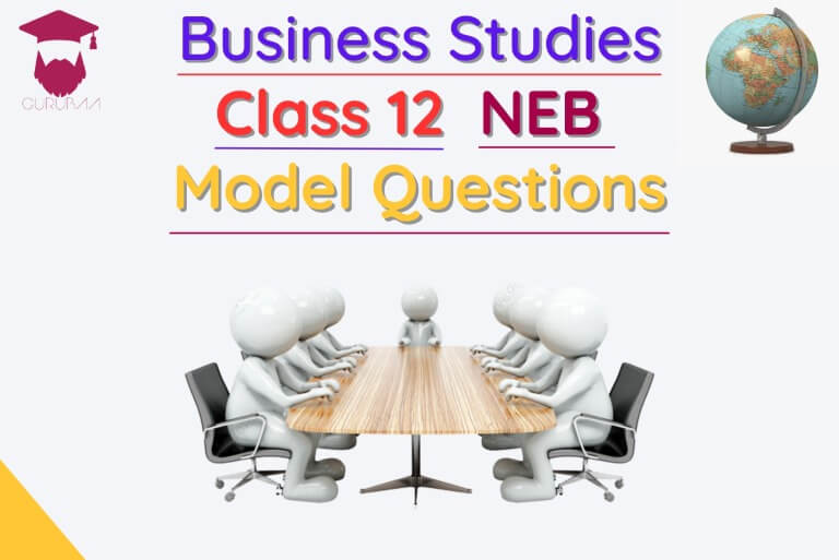 Class 12 Business Studies Model Questions, NEB.