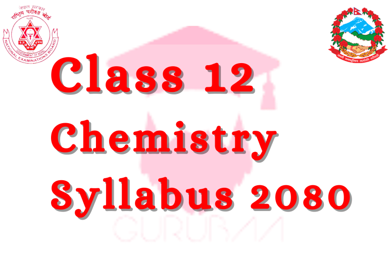 Class 12 Chemistry Syllabus 2080 banner.