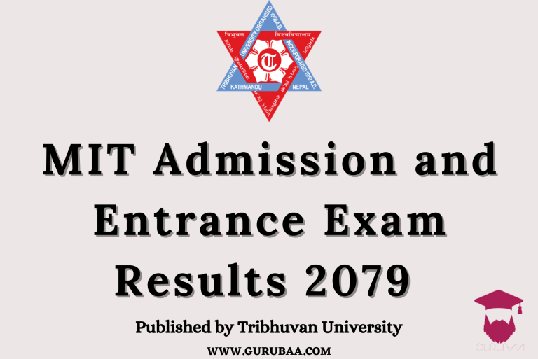 MIT Entrance Exam Results 2079 by Tribhuvan University