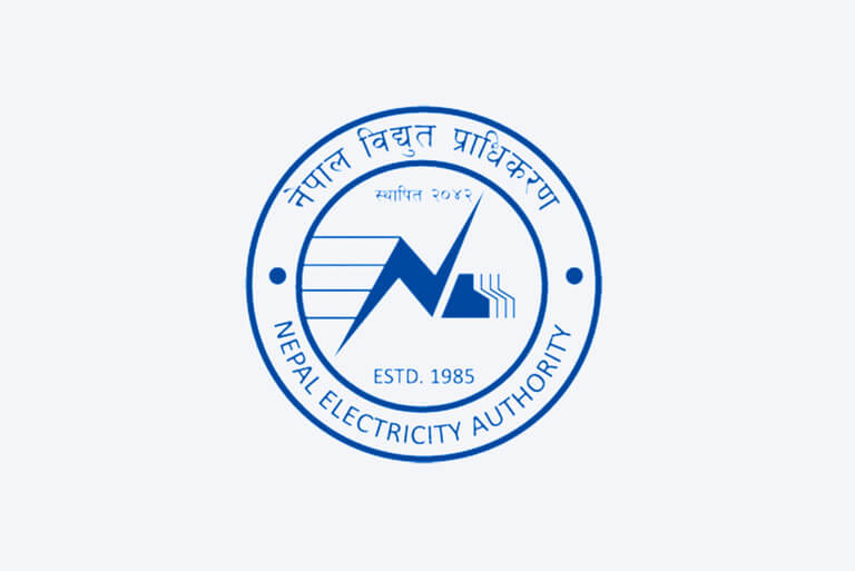 Nepal Electricity Authority logo, established 1985.