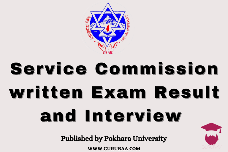 Service Commission Exam Results and Interview Notice.