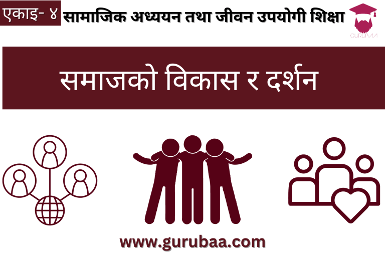 Social studies and life education banner in Nepali.