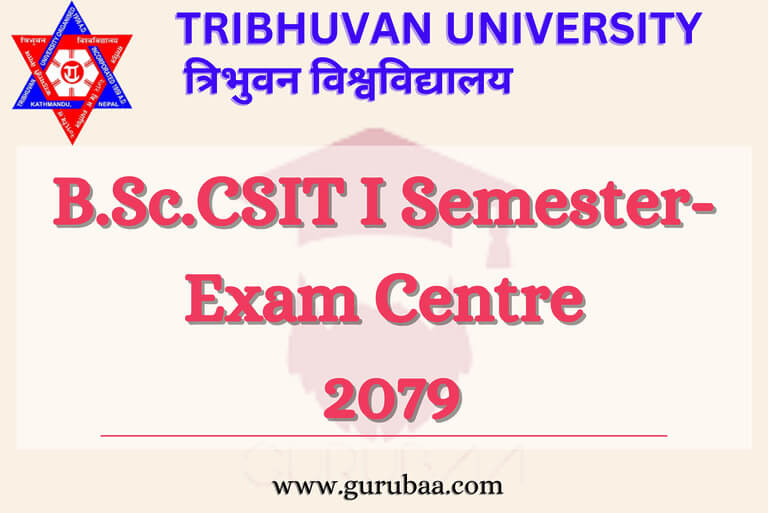 B.Sc. CSIT I Semester Exam Centre 2079, Tribhuvan University.