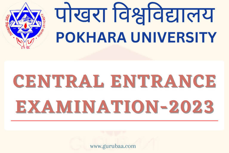 Pokhara University Central Entrance Examination 2023 logo.