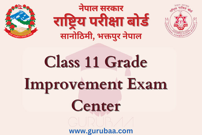 Class 11 Grade Improvement Exam Center, Nepal