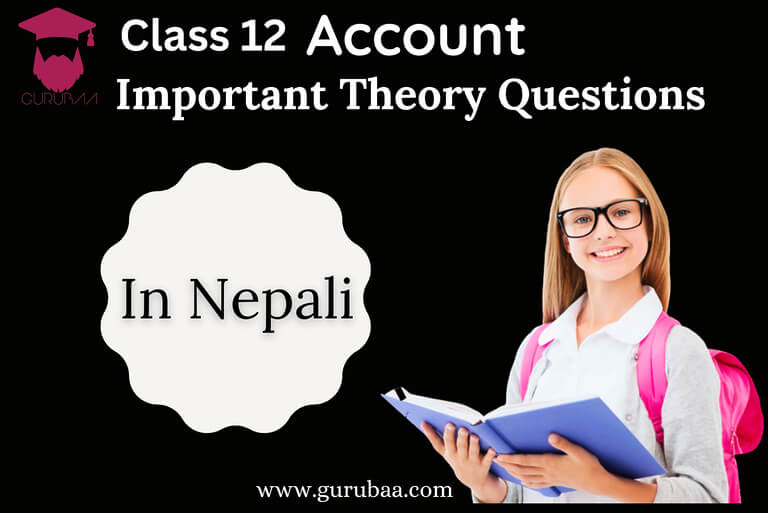 Class 12 Accounts Theory Questions in Nepali, smiling student.