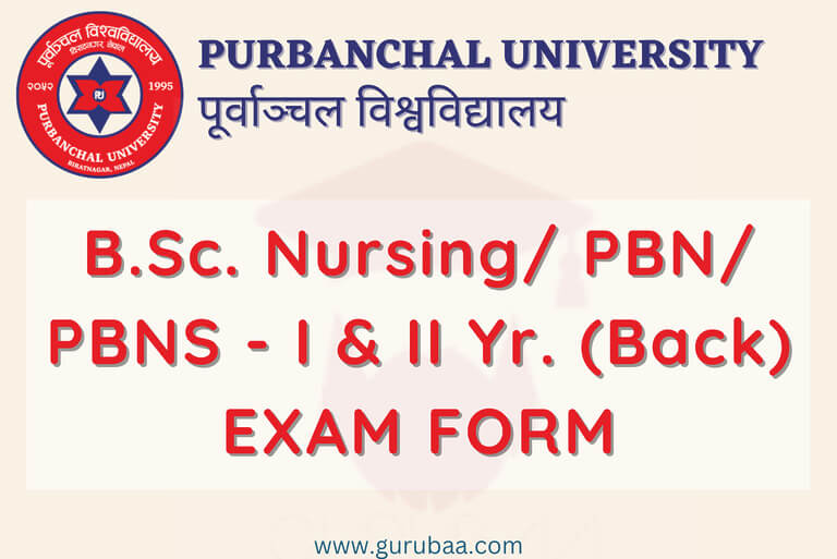 Purbanchal University B.Sc. Nursing Exam Form Notice