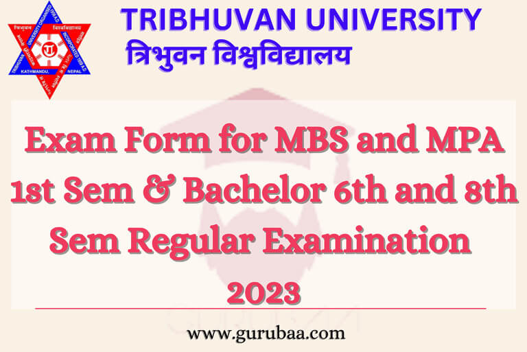 Tribhuwan University Exam Form Notice 2023