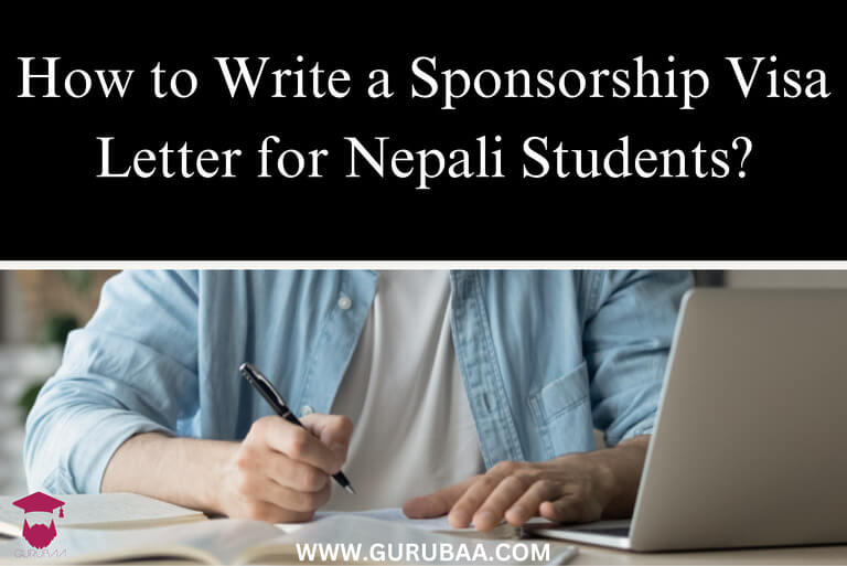 How to write a sponsorship visa letter for Nepali students.