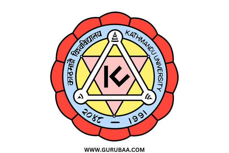 Kathmandu University logo emblem, established 1991, circular design.