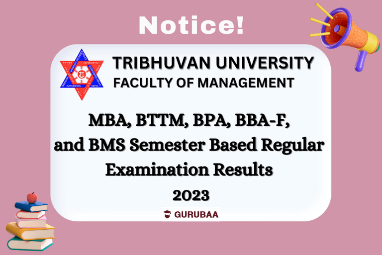 Tribhuvan University 2023 exam results notice.