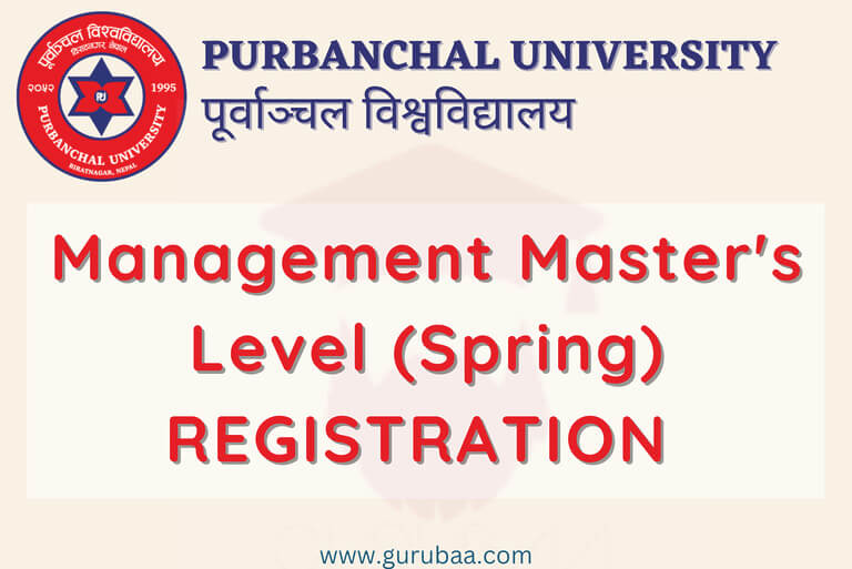 Purbanchal University Management Master’s Registration Banner