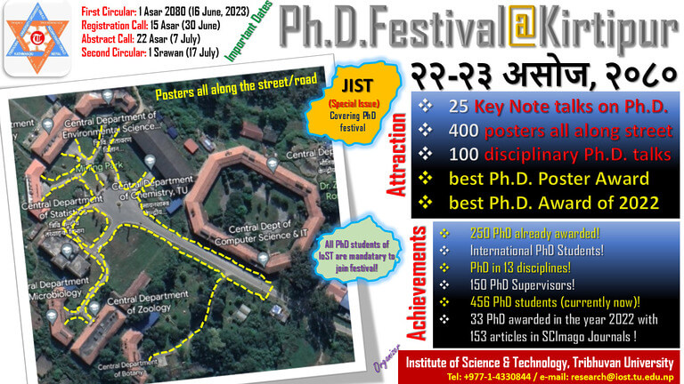 Ph.D. Festival at Kirtipur 2023: Keynotes, Posters, Awards, Achievements.