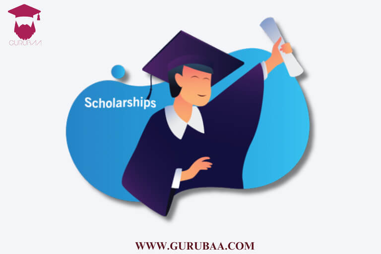 Illustration of a graduate celebrating scholarships.