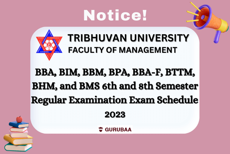 Tribhuwan University 2023 exam schedule notice.