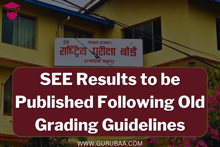 SEE results announcement with old grading guidelines.