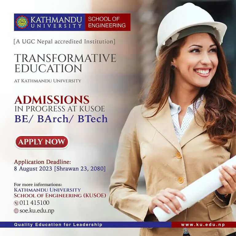 Kathmandu University Engineering Admissions, Apply Now.