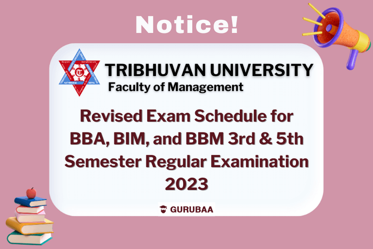 Tribhuvan University exam schedule notice 2023.