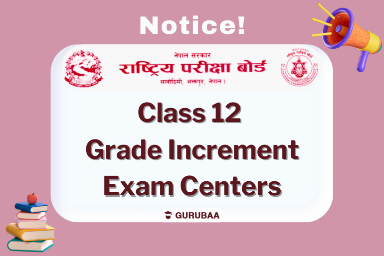 Notice: Class 12 Grade Increment Exam Centers Announced
