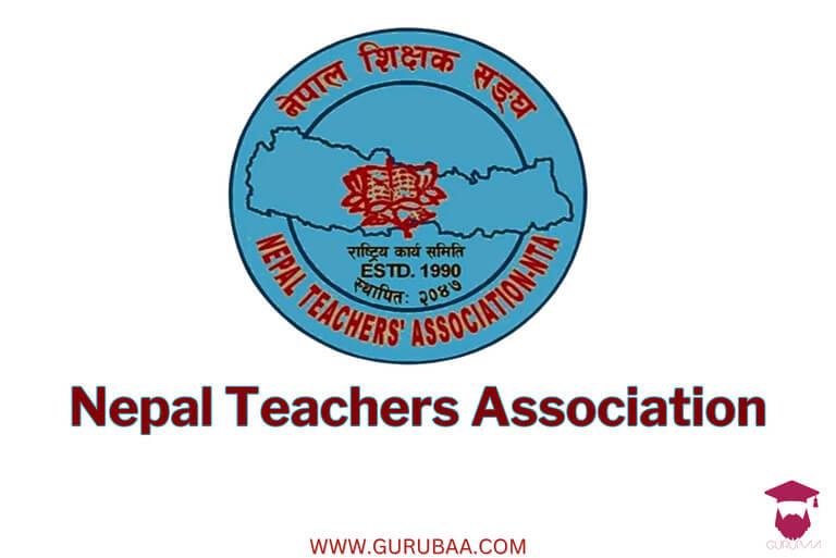 Nepal Teachers Association logo with map of Nepal.