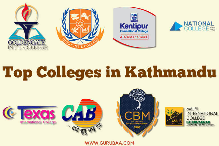 Top colleges in Kathmandu featured in logos.