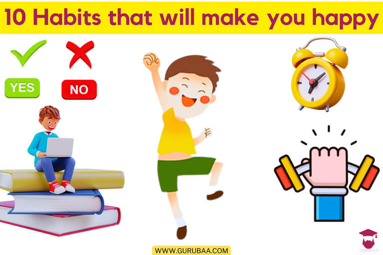 10 habits for happiness: exercise, learning, time management