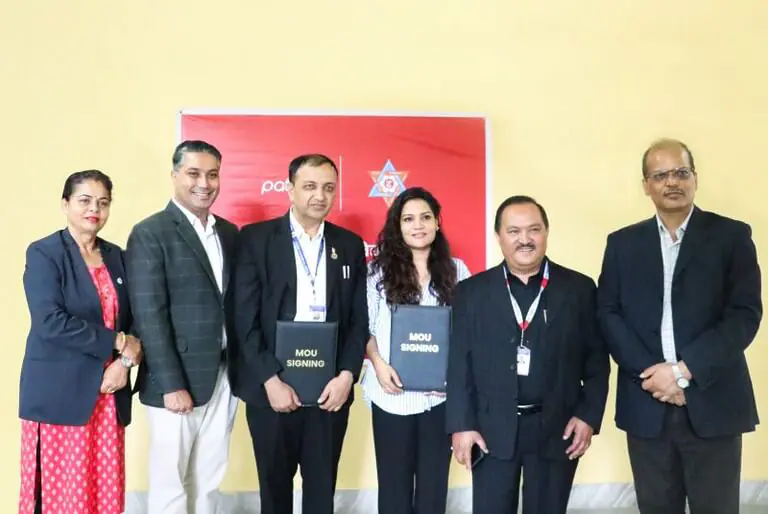 Group photo at an MOU signing event.