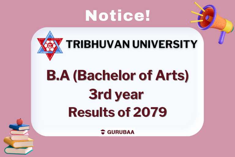 Tribhuvan University B.A 3rd Year Results 2079 Notice