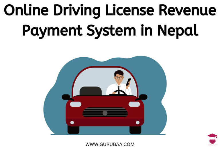 Online driving license payment system in Nepal.