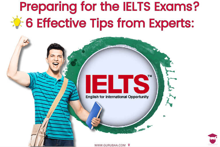 IELTS preparation tips; student holding book, excited expression.
