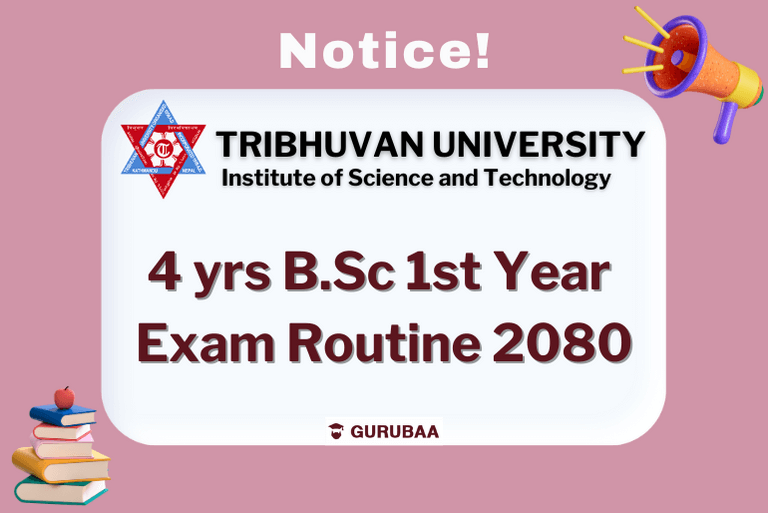 Tribhuvan University B.Sc 1st Year Exam Routine 2080 Notice