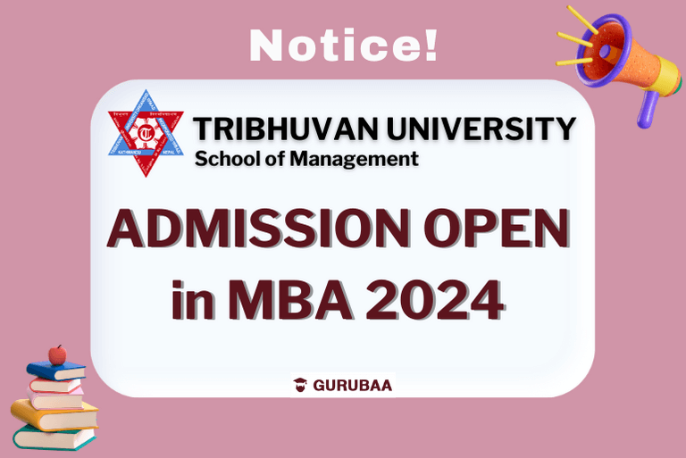 Tribhuvan University MBA 2024 admission notice.