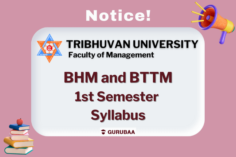 Tribhuvan University BHM BTTM syllabus notice.