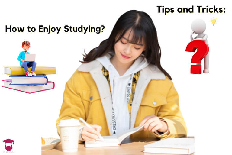Student studying with focus and enjoyment tips.