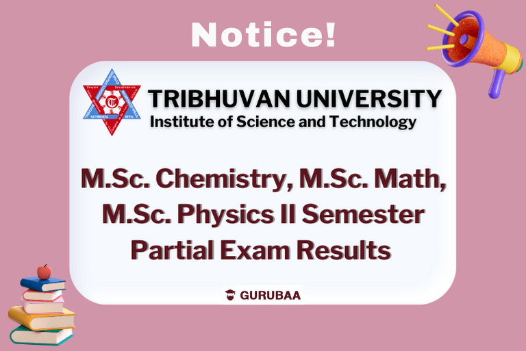 M.Sc. Chemistry, Math, Physics Exam Results Announcement