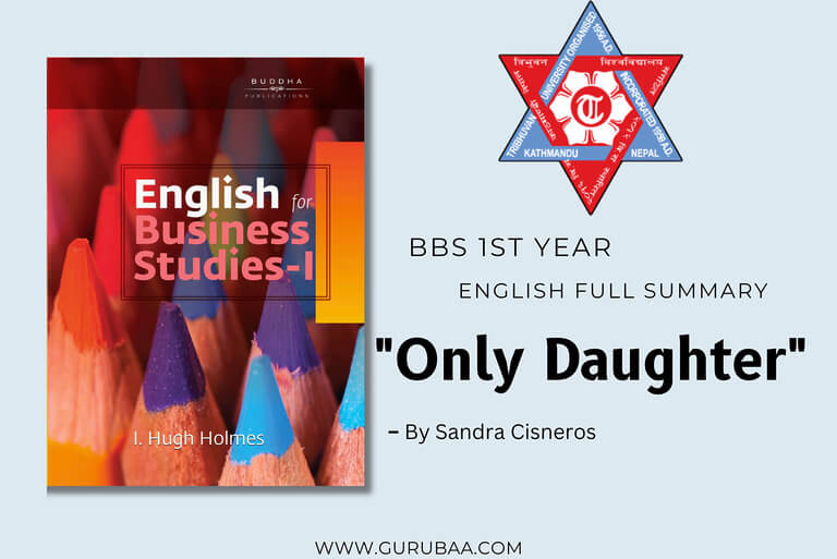 English Business Studies book cover and "Only Daughter" summary.