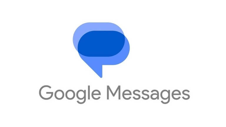 Google Messages logo with blue chat bubble icon.