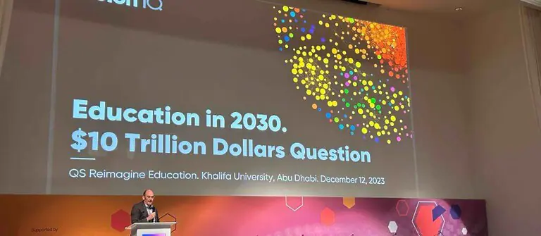Presentation on future of education, Khalifa University, 2023.