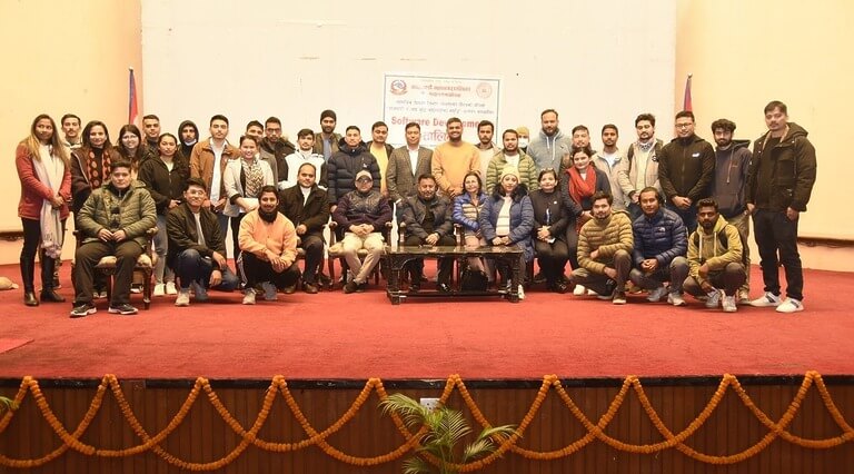 Group photo at software development seminar event.