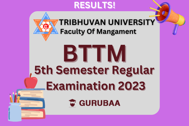bttm 5th semester examination results for notice of gurubaa
