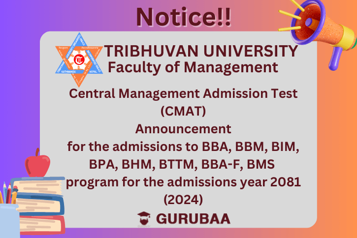 Cover Picture for a notice announcing the CMAT exams for the entrance of Bachelors Degree