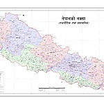New Political map of Nepal since May 20, 2020, with Disputed lands like Kalapani, Limpuyadhura, Lipulekh