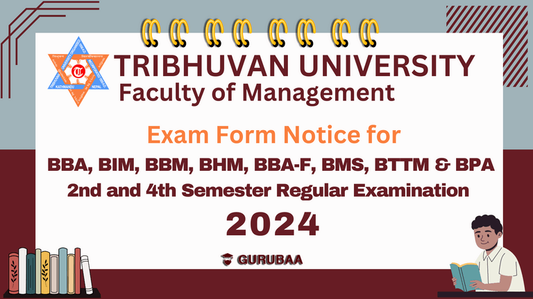 Tribhuvan University Exam Form Notice 2024 for BBA, BIM, BBM Students