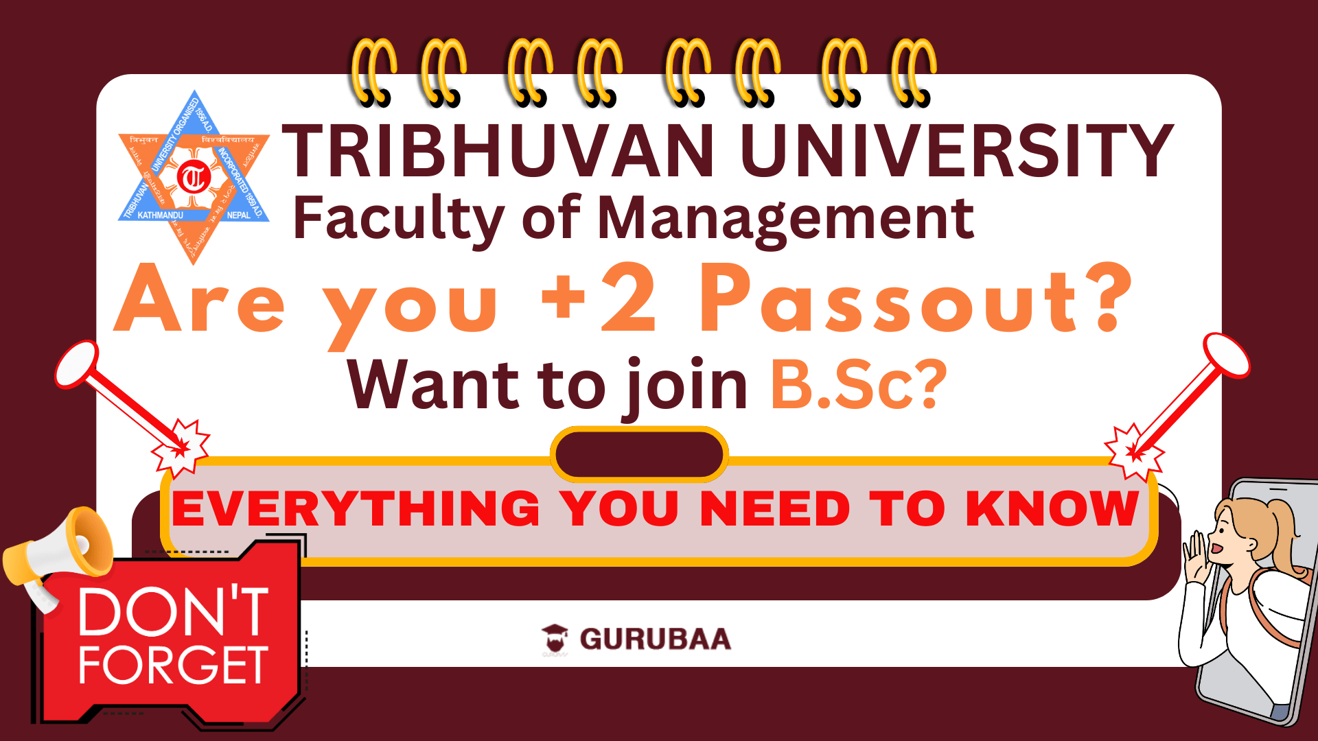 TRIBHUVAN UNIVERSITY Faculty of Management (1) B.Sc important notice