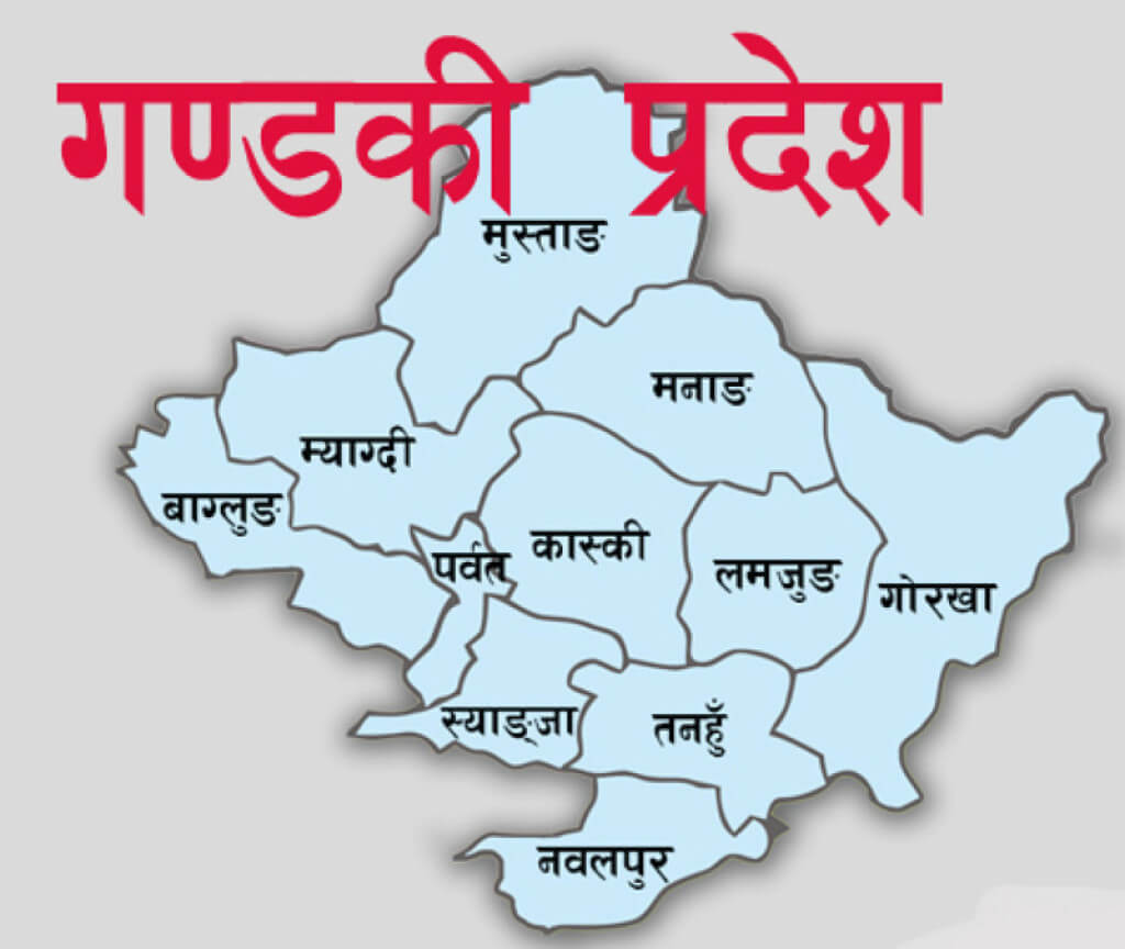 map of gandaki province