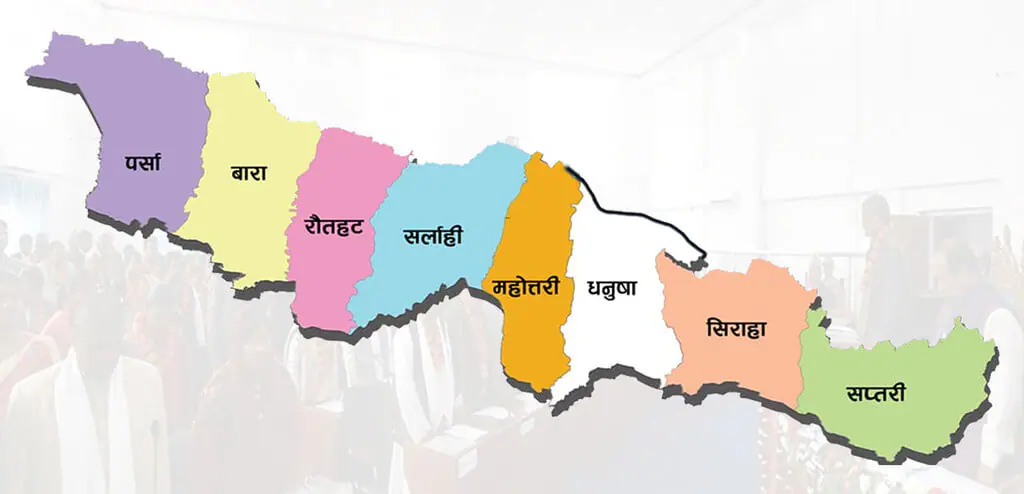 Province 2 map Map of Province 2